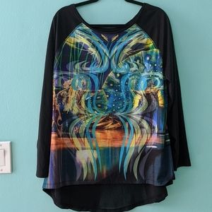 Cirque De Soleil Split Back Top XXL
